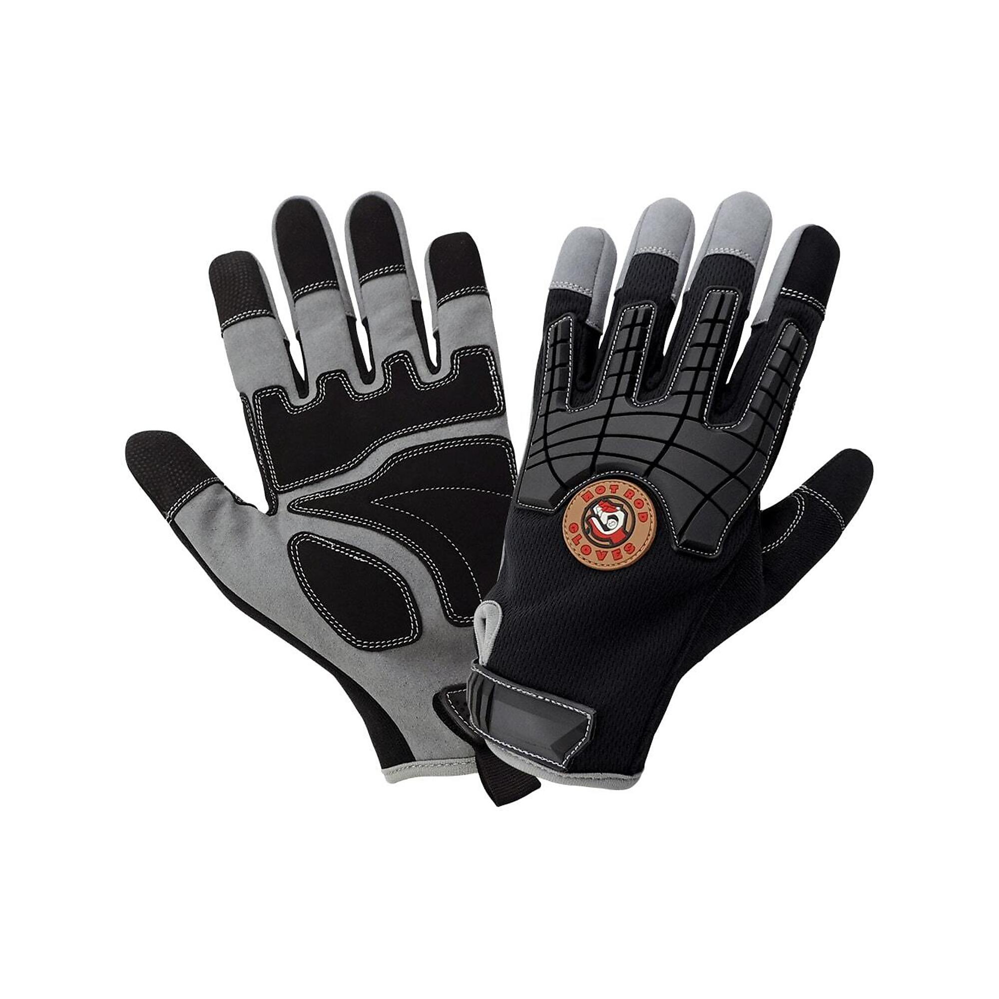 Global Glove Mechanics Style TS Gloves W/ Impact Protection - 12 Pairs